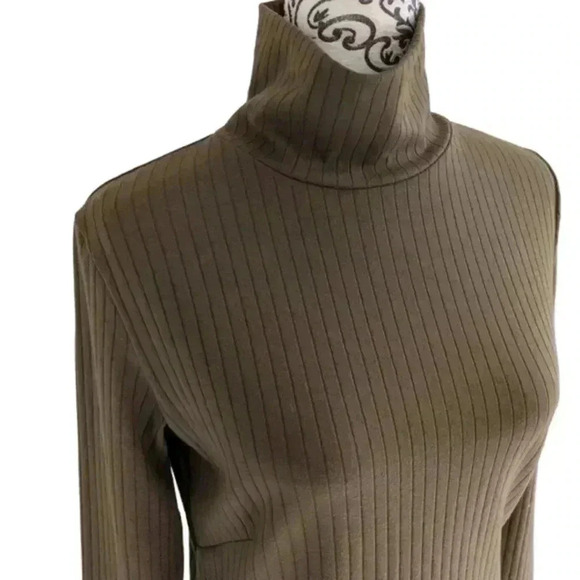 Cokluch Kim Sweater Goblincore Casual Office Women's Small Oregano Green Ribbed - Picture 6 of 13